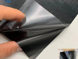 tpu黑膜开云体育手机网页版TPU离型膜黑色薄膜复pet/OPP 贴合布料防水拉链 服装等厚0.03mm